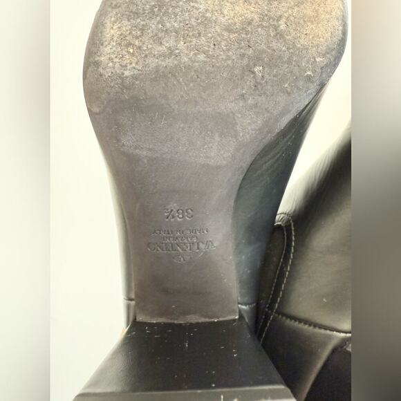 Valentino Garavani Black leather Rockstud Chelsea 85mm Ankle Boots EU 38.5 - Picture 6 of 10